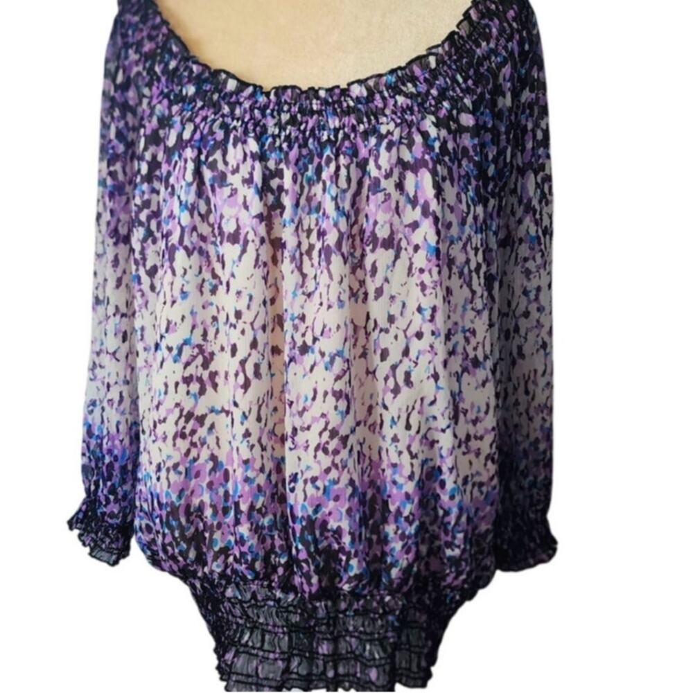 Uniform JPR Women Purple Flowy Elastic Waist & Neck Oversized Plus Size 16/18